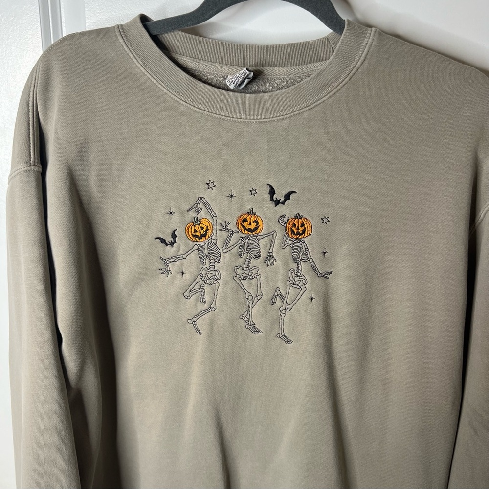 Dancing Pumpkin Skeleton Sweatshirt
